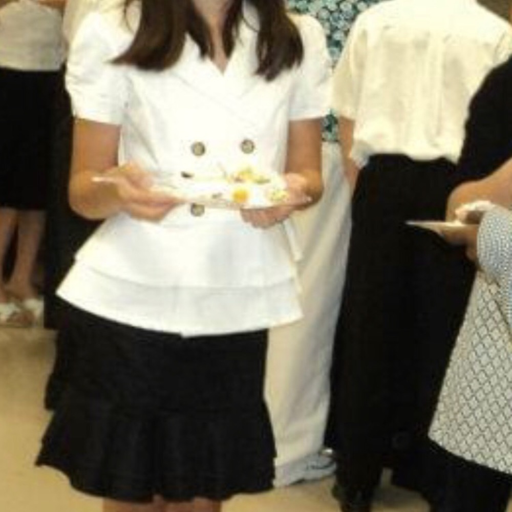 Girl’s IN Peplum Top with Skirt Size M/7